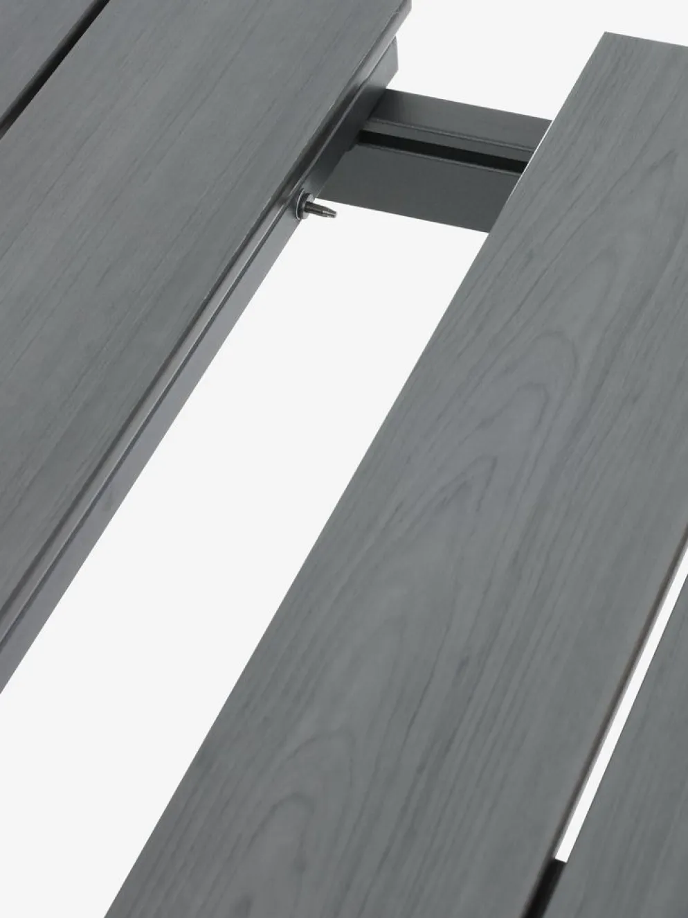 MOSS + MYSENMesa MOSS L214/315 + 4 sillas MYSEN gris