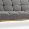 NEJEDESofá cama NEJEDE tela gris claro