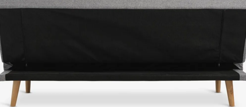 NEJEDESofá cama NEJEDE tela gris claro