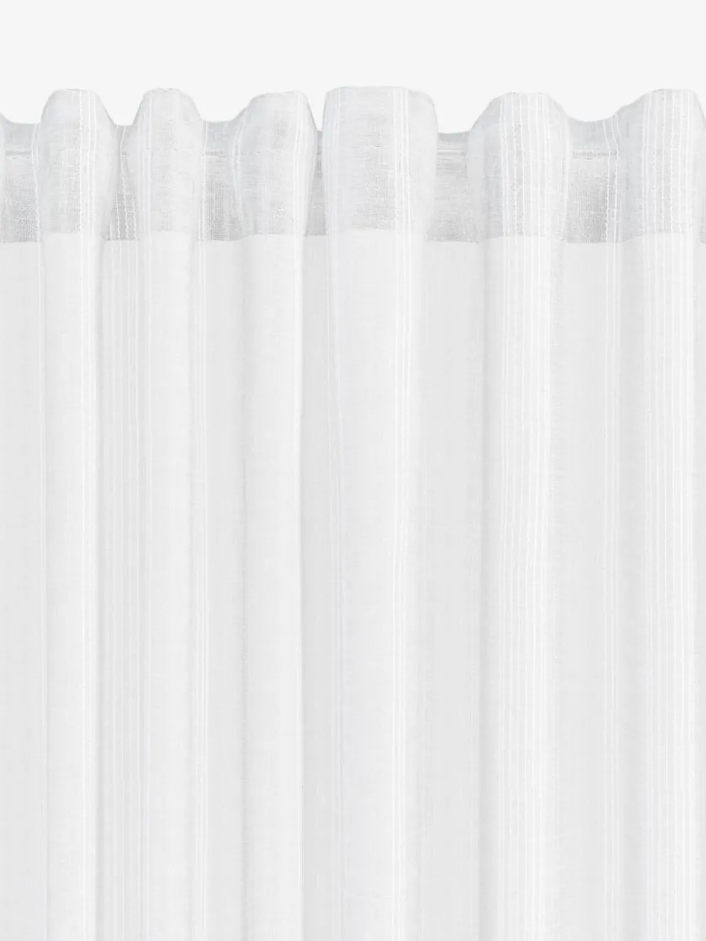 NELAUGCortina NELAUG 1x140x300 rayas blanco