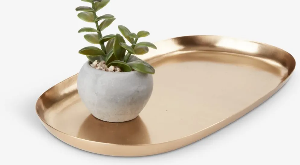 NIELSENBandeja decorativa NIELSEN A17xL30cm latón