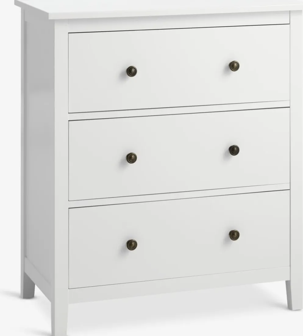 NORDBYCómoda NORDBY 3 cajones blanco