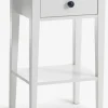 NORDBYMesita de noche NORDBY 1 cajón 1 estante blanco