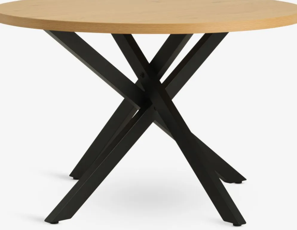 NORTOFTMesa de comedor NORTOFT Ø120 color roble cálido/negro