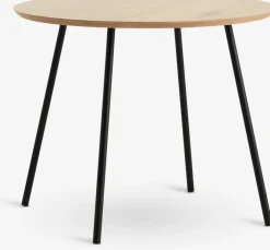 NYBOMesa auxiliar NYBO Ø55 color roble cálido/negro