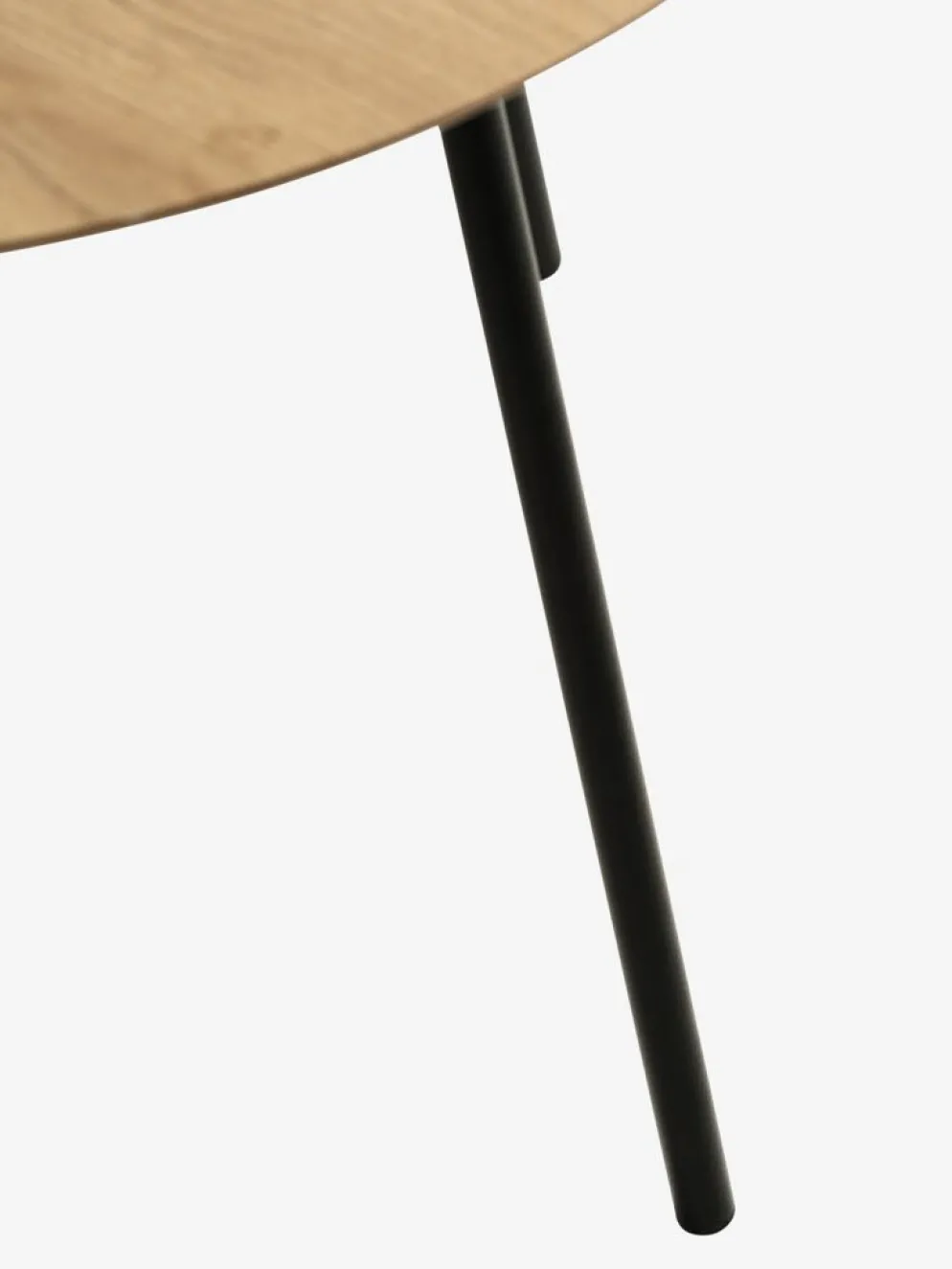 NYBOMesa auxiliar NYBO Ø55 color roble cálido/negro