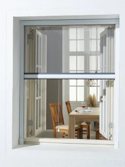 NYORDMosquitera enrollable NYORD 130x160 para ventana blanco