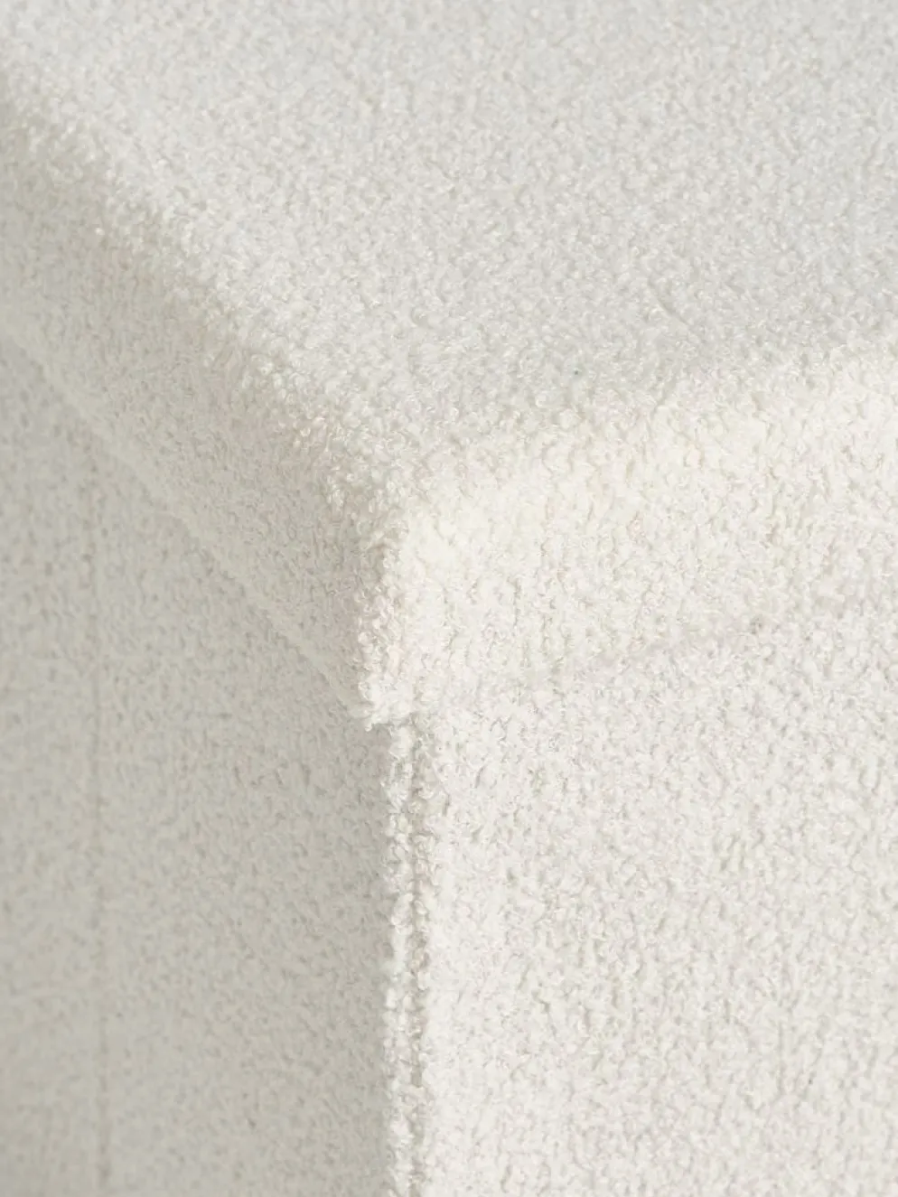 NYSTEDPuf NYSTED 76x38 con almacenaje felpa blanco crudo