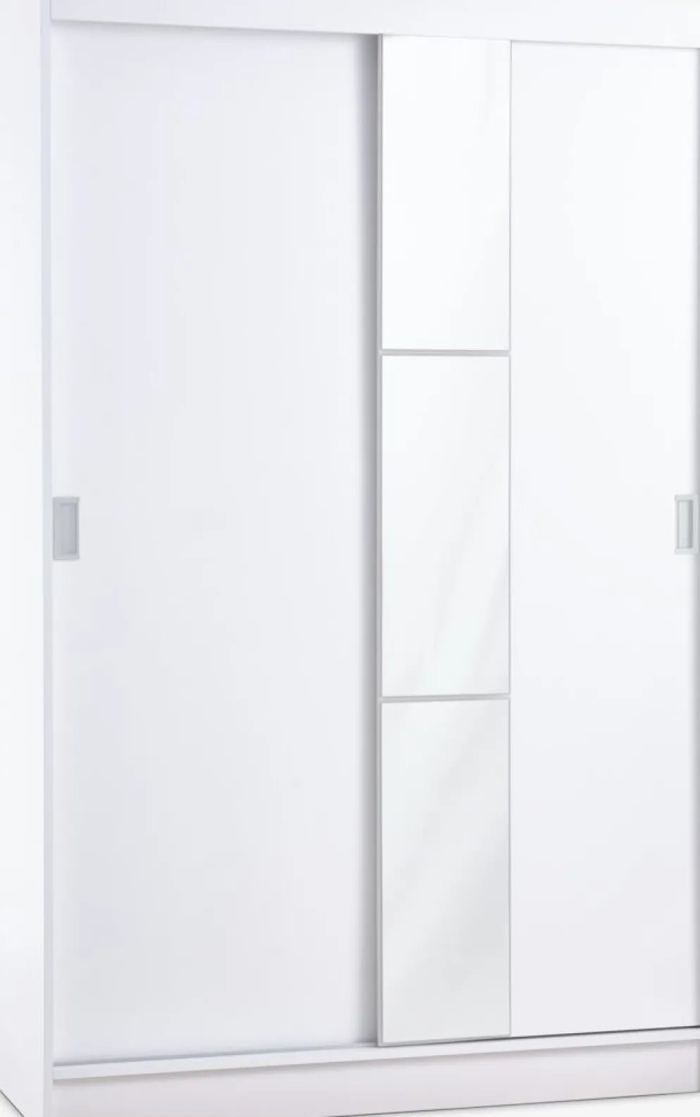 ODDERArmario ODDER 120x201 2 puertas correderas con espejo blanco