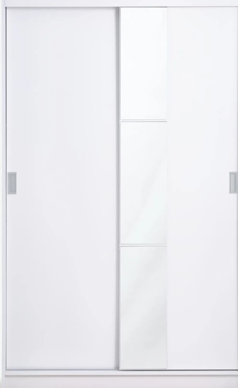 ODDERArmario ODDER 120x201 2 puertas correderas con espejo blanco