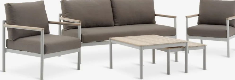 ODDESUNDConjunto muebles jardín ODDESUND 4,5 plazas beis