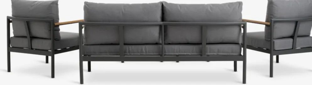 ODDESUNDConjunto muebles jardín ODDESUND 4,5 plazas gris