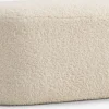 OREBOPuf OREBO 84x45 felpa blanco crudo