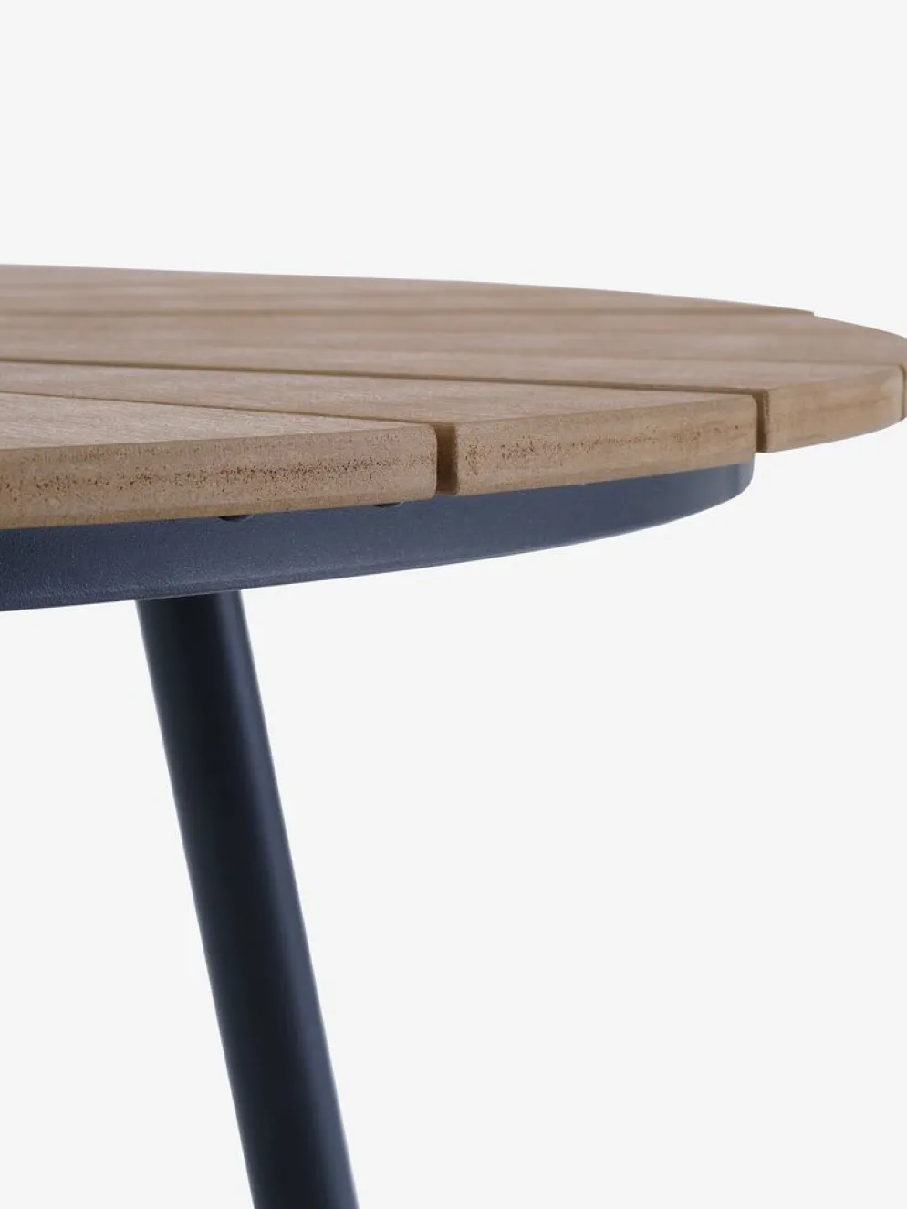 RANGSTRUP + NABEMesa RANGSTRUP Ø110 natural/negro + 4 sillas NABE negro