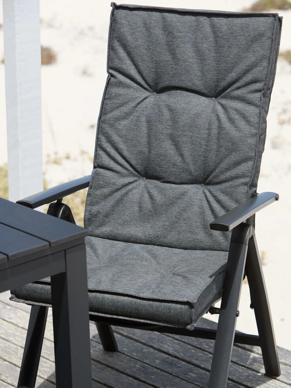 REBSENGECojín de jardín para silla reclinable REBSENGE gris oscuro