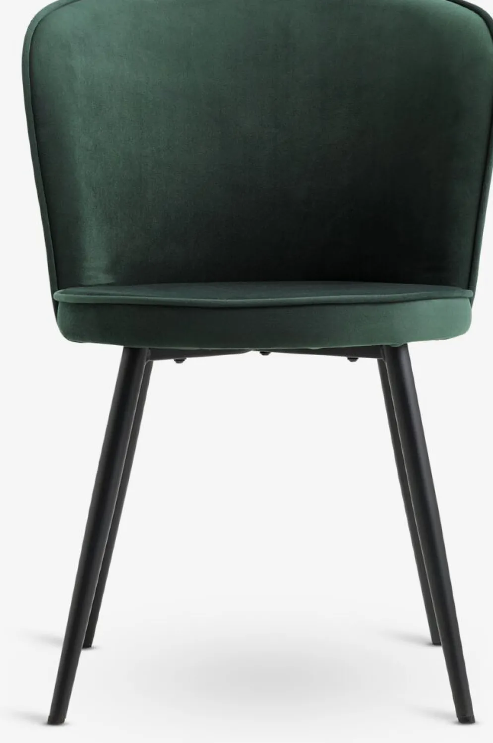 RISSKOVSilla de comedor RISSKOV terciopelo verde oscuro/negro
