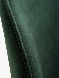 RISSKOVSilla de comedor RISSKOV terciopelo verde oscuro/negro