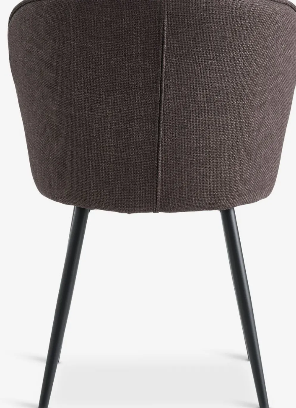 RISSKOVSilla de comedor RISSKOV tela marrón oscuro/negro