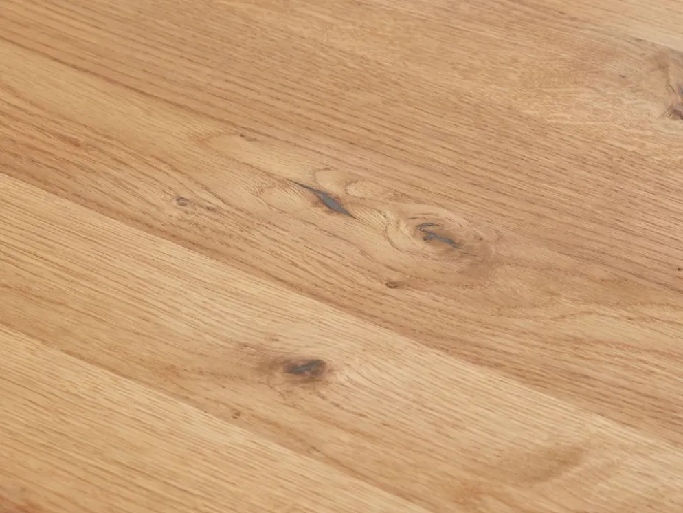 ROSLEVMesa de comedor ROSLEV 95x200 roble natural/negro