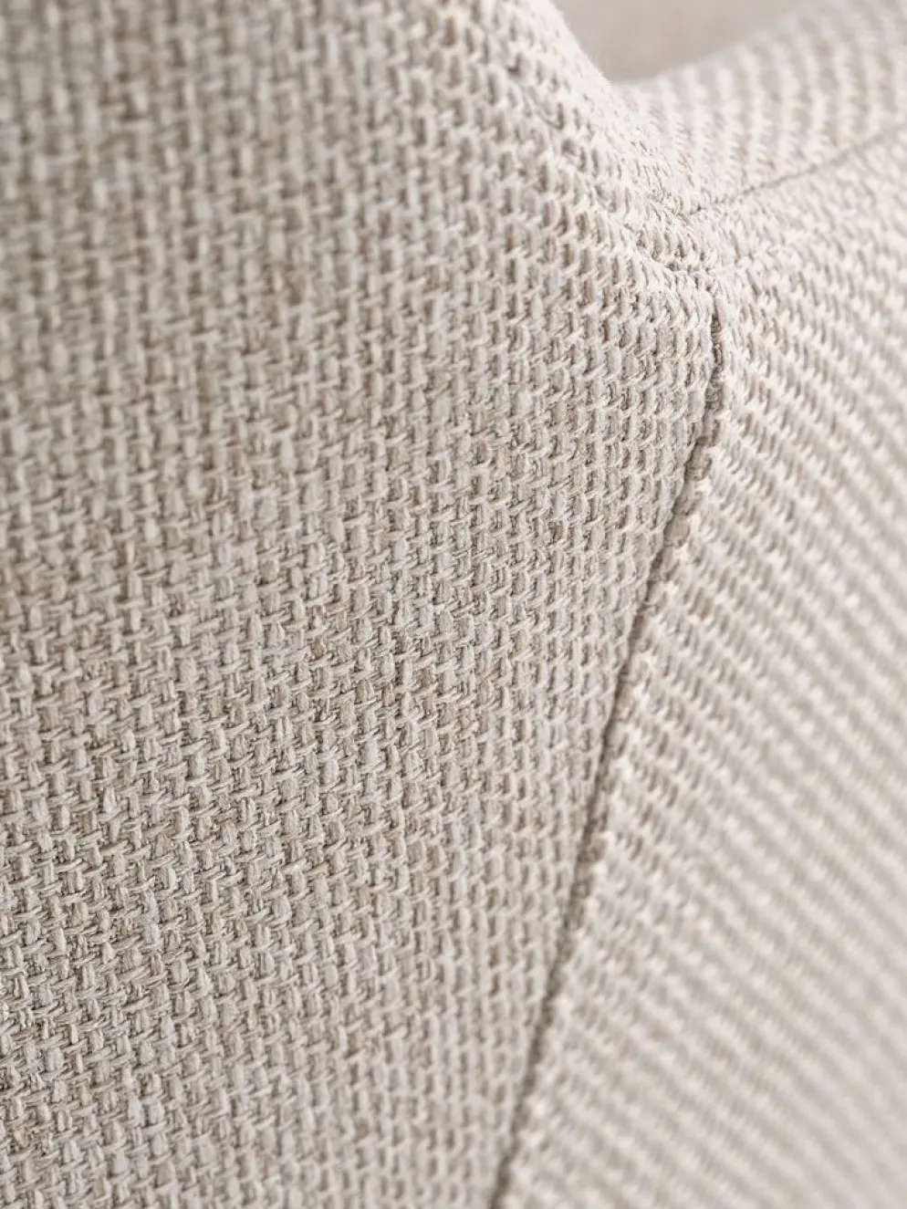 ROSTRUPSilla de comedor ROSTRUP giratoria tela beis