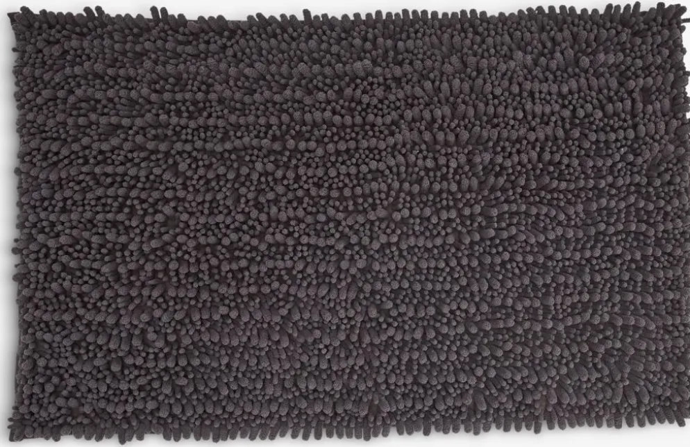ROSVIKPLUSAlfombrilla de baño ROSVIK 50x80cm chenilla antracita