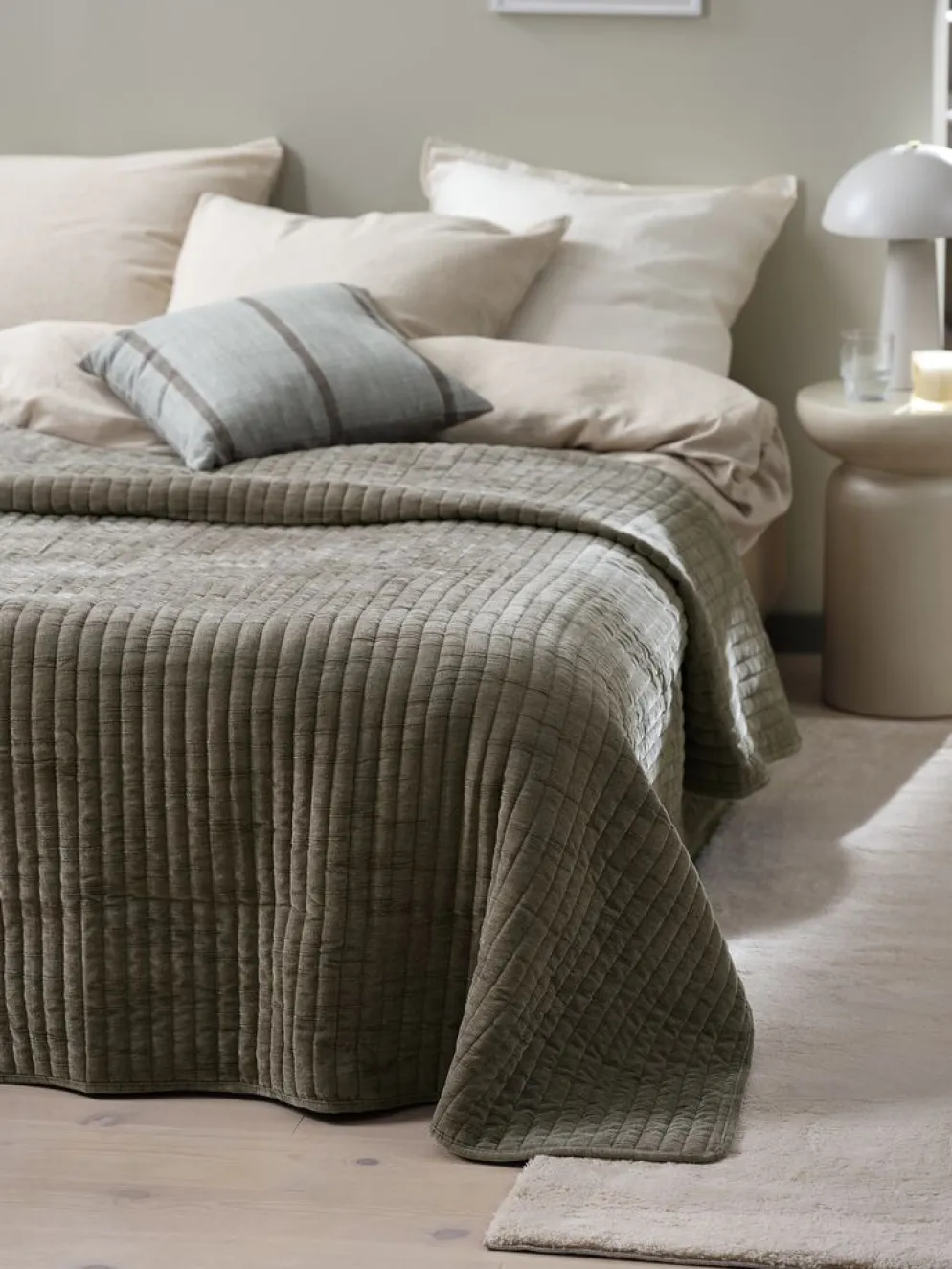 RUNDSKOLMColcha RUNDSKOLM 220x240 gris