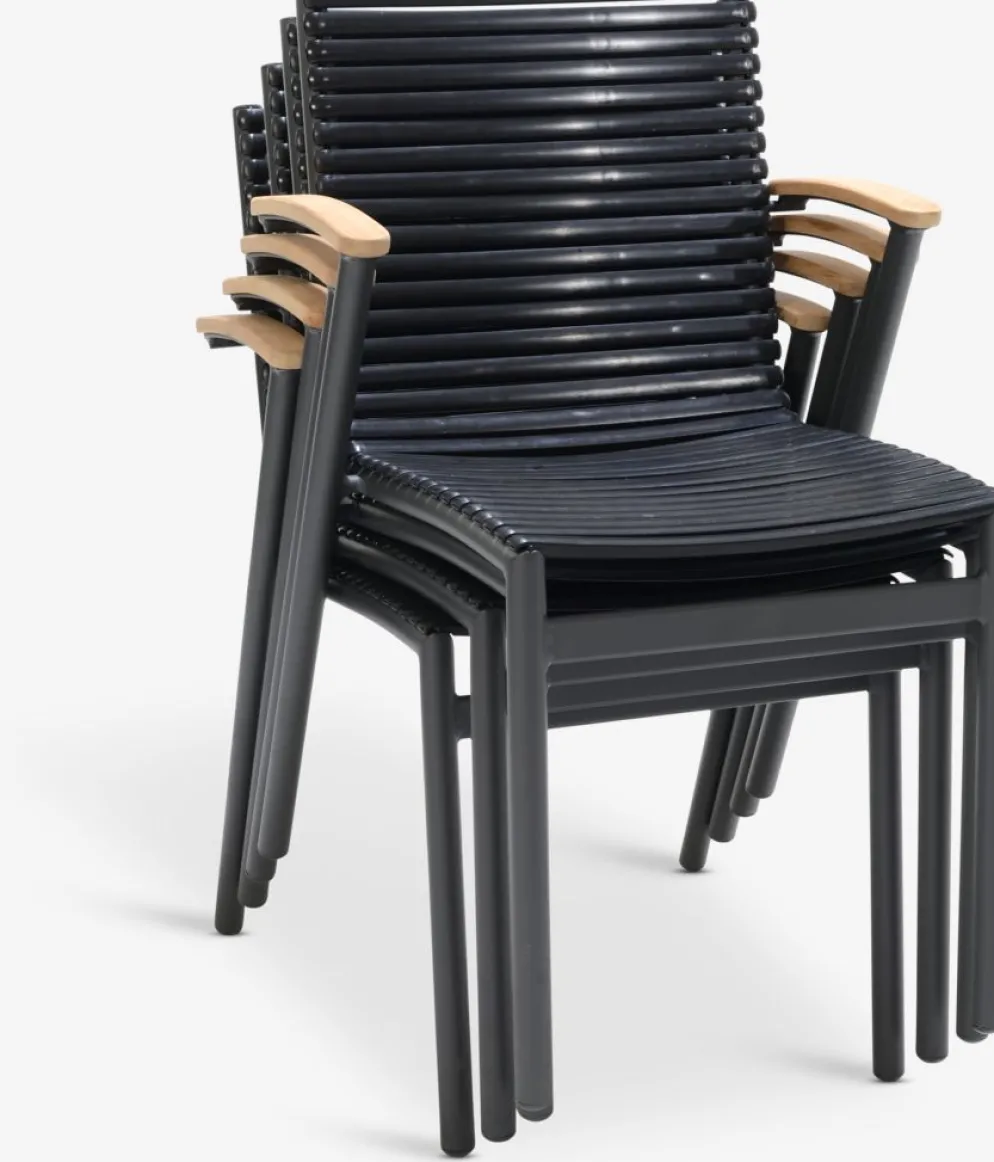 SADBJERGSilla apilable SADBJERG negro