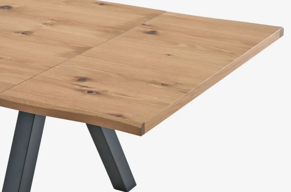 SANDBYMesa de comedor SANDBY 100x210 roble natural/negro