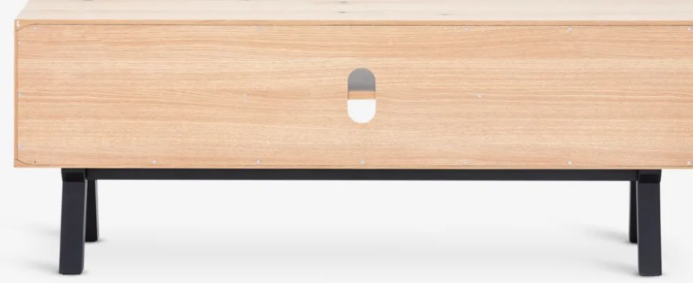 SANDBYMueble TV SANDBY 2 puertas roble natural/negro