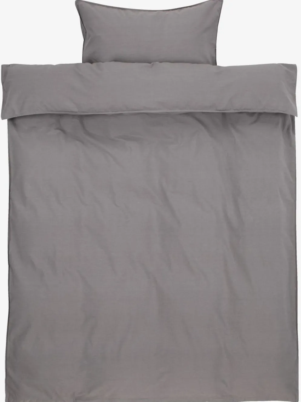 SANNEGOLDJuego funda nórdica algodón lavado SANNE 155x220 gris