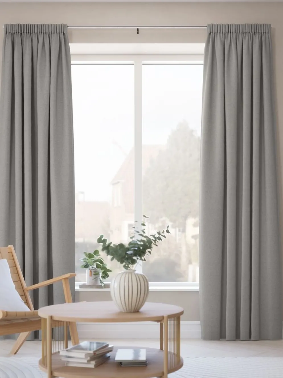 SAVALENCortina SAVALEN 1x140x245 chenilla gris