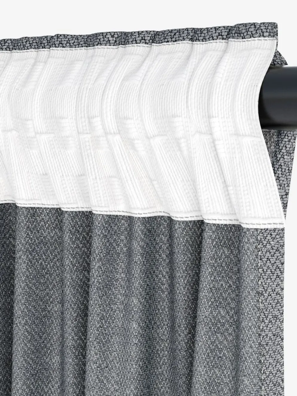 SAVALENCortina SAVALEN 1x140x245 chenilla gris