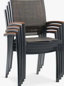SIRDAL + SIRDALMesa SIRDAL L211 madera dura + 4 sillas SIRDAL gris