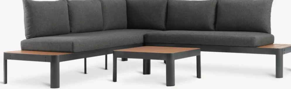 SIRDALConjunto muebles jardín SIRDAL 5 plazas gris oscuro