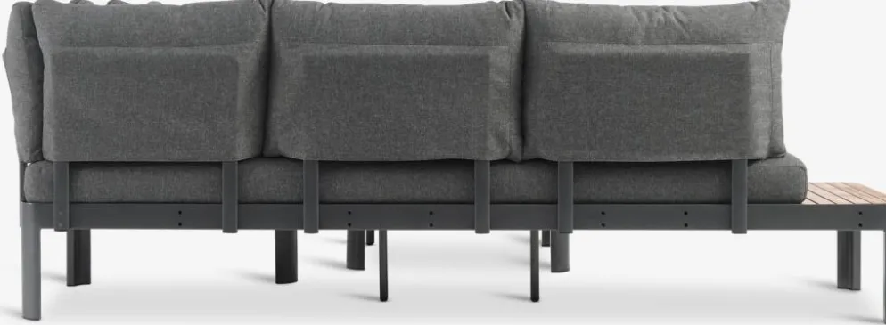 SIRDALConjunto muebles jardín SIRDAL 5 plazas gris oscuro