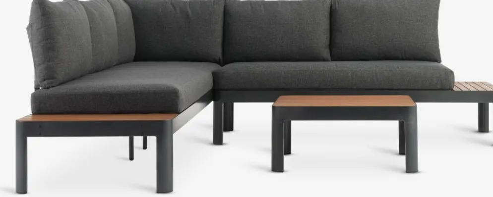 SIRDALConjunto muebles jardín SIRDAL 5 plazas gris oscuro