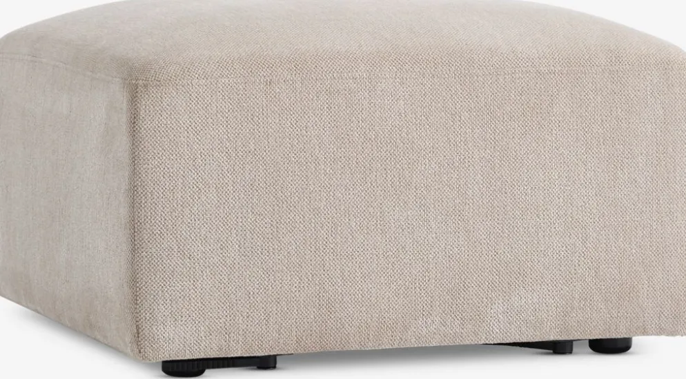 SKEJBYMódulo de sofá SKEJBY chaise longue/puf tela beis