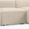 SKEJBYSofá modular SKEJBY 3 plazas chaise longue tela beis