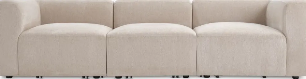 SKEJBYSofá modular SKEJBY 3 plazas tela beis