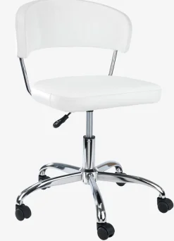 SNEDSTEDSilla de oficina SNEDSTED polipiel blanco/cromo