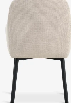 SOTTRUPSilla de comedor SOTTRUP tela beis/negro
