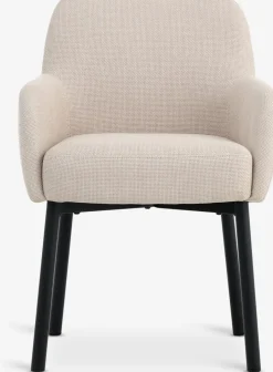 SOTTRUPSilla de comedor SOTTRUP tela beis/negro