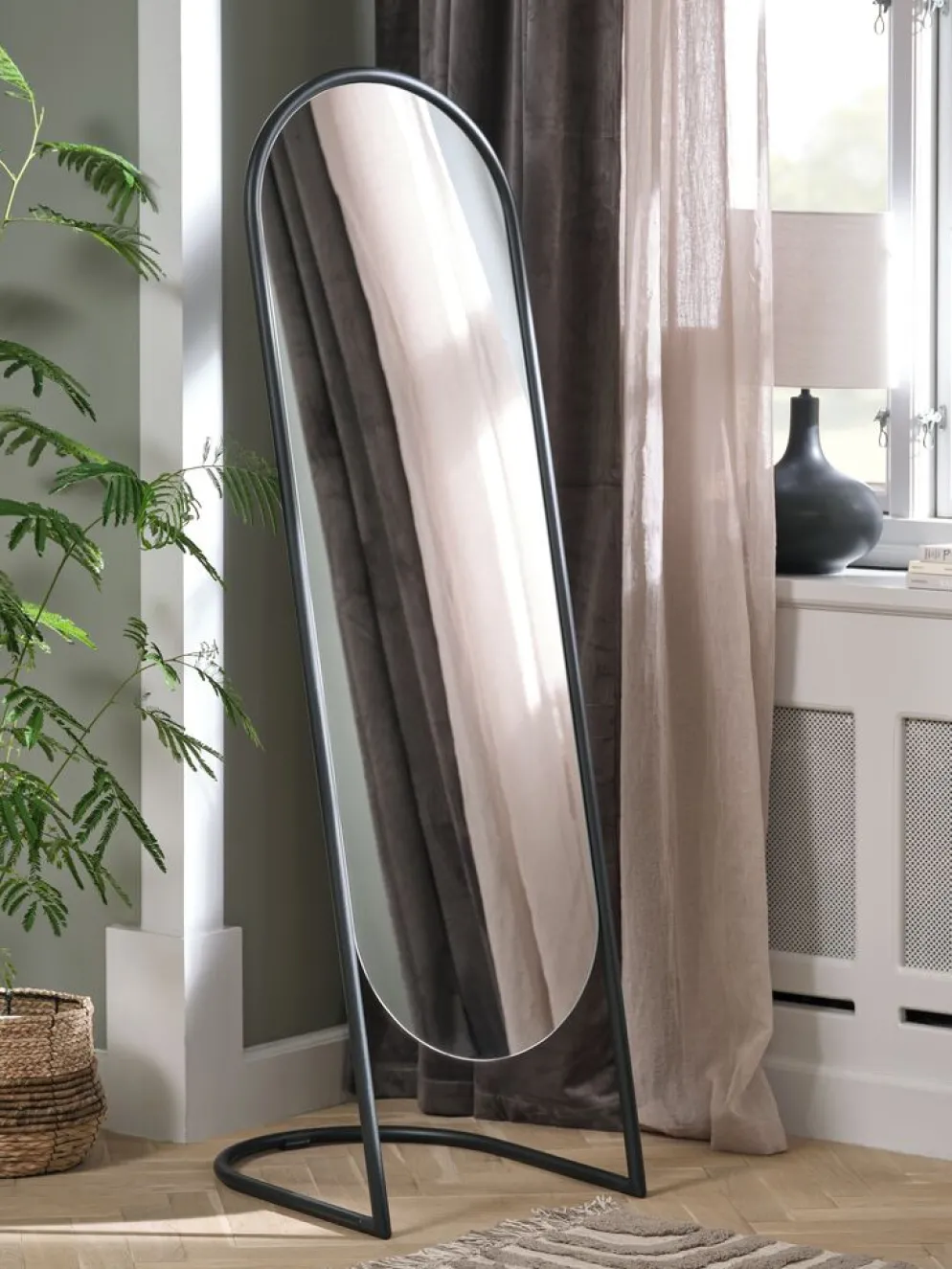 SPANGEspejo de pie SPANG 45x155 negro
