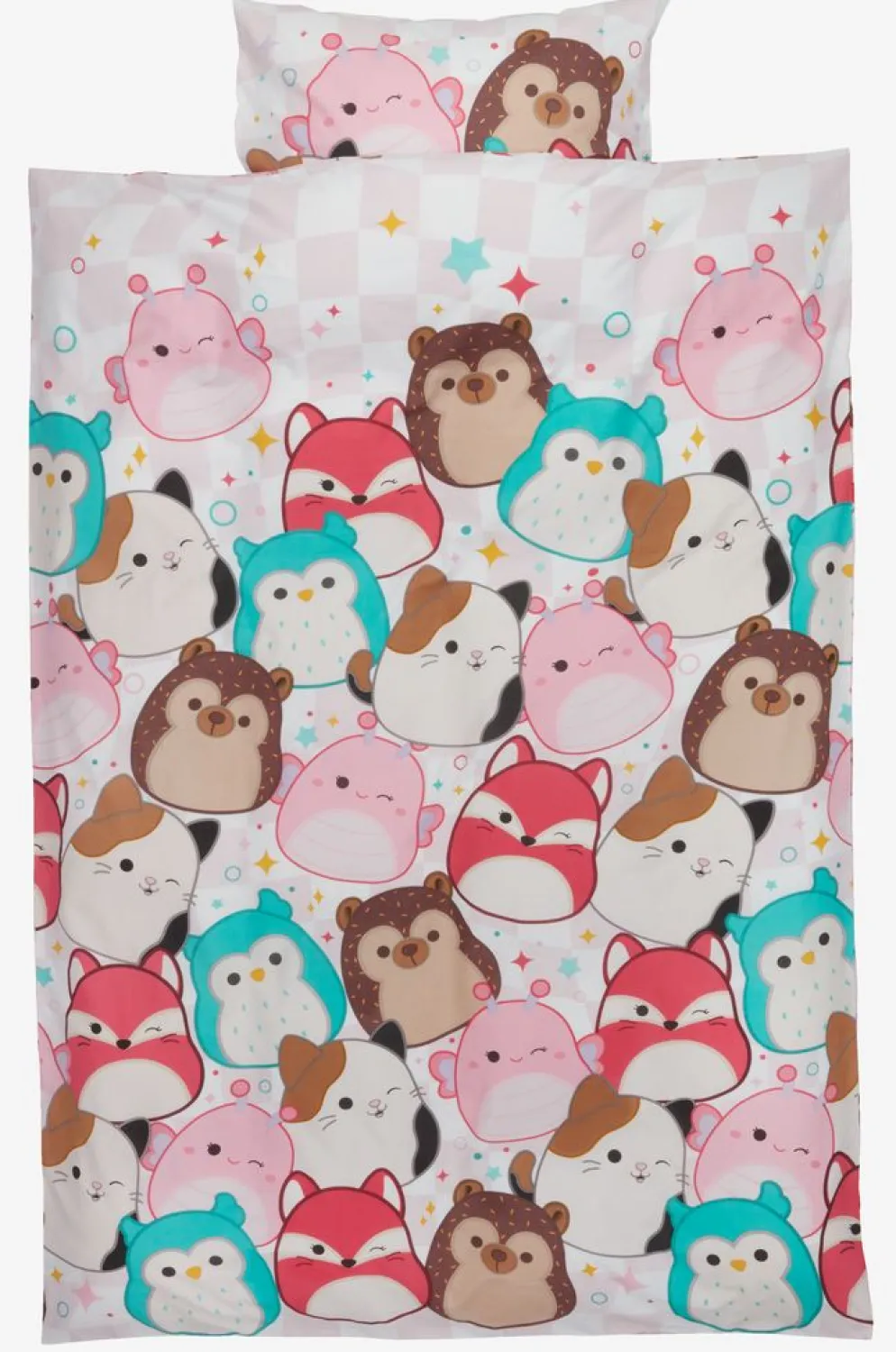 SQUISHMALLOWSJuego funda nórdica SQUISHMALLOWS 155x220 rosa