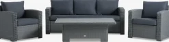 STAVERNConjunto muebles jardín STAVERN 5 plazas gris