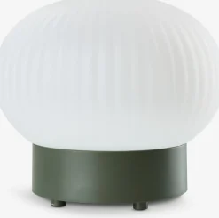 STORFUGLLámpara de mesa recargable STORFUGL Ø15xA10cm verde oscuro