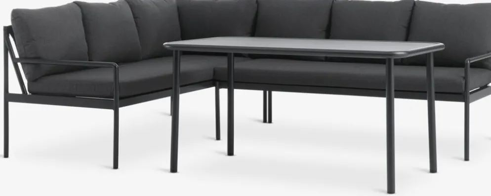 STROEMSTADConjunto muebles jardín STROEMSTAD 6 plazas negro