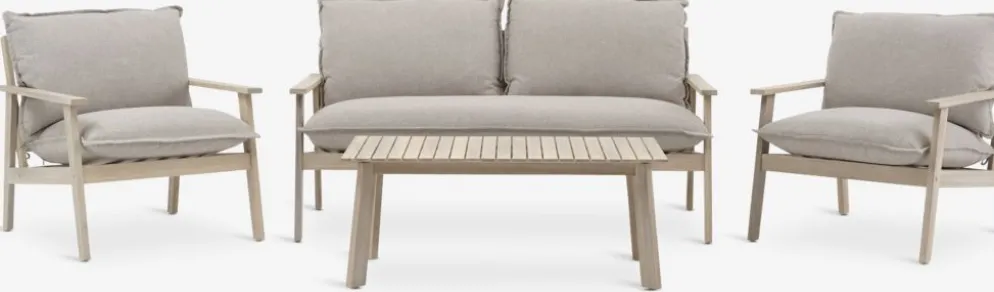 SYLTHOLMConjunto muebles jardín SYLTHOLM 4,5 plazas madera dura