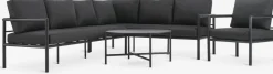 TAERNABYConjunto muebles jardín TAERNABY 7 plazas negro