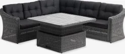 TAMBOHUSEConjunto muebles jardín TAMBOHUSE 5 plazas gris